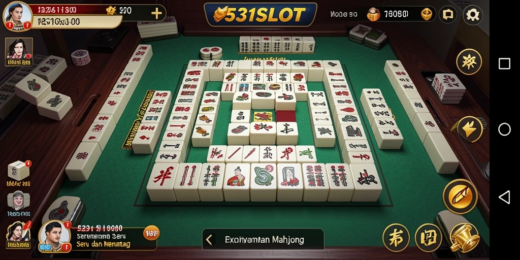 Tampilan gameplay 531SLOT yang seru dalam permainan Mahjong.