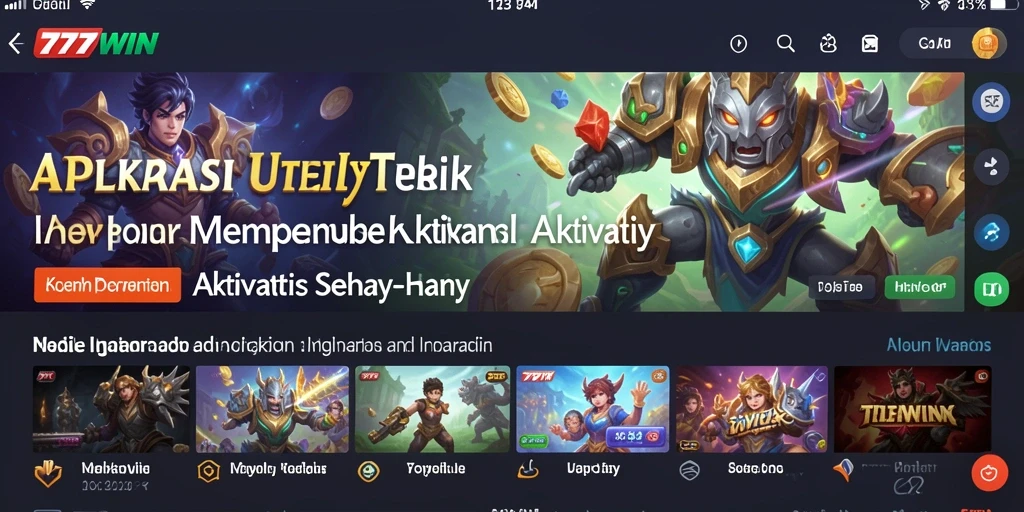 Tampilan utama aplikasi 777WIN dengan fitur pengatur waktu yang canggih.