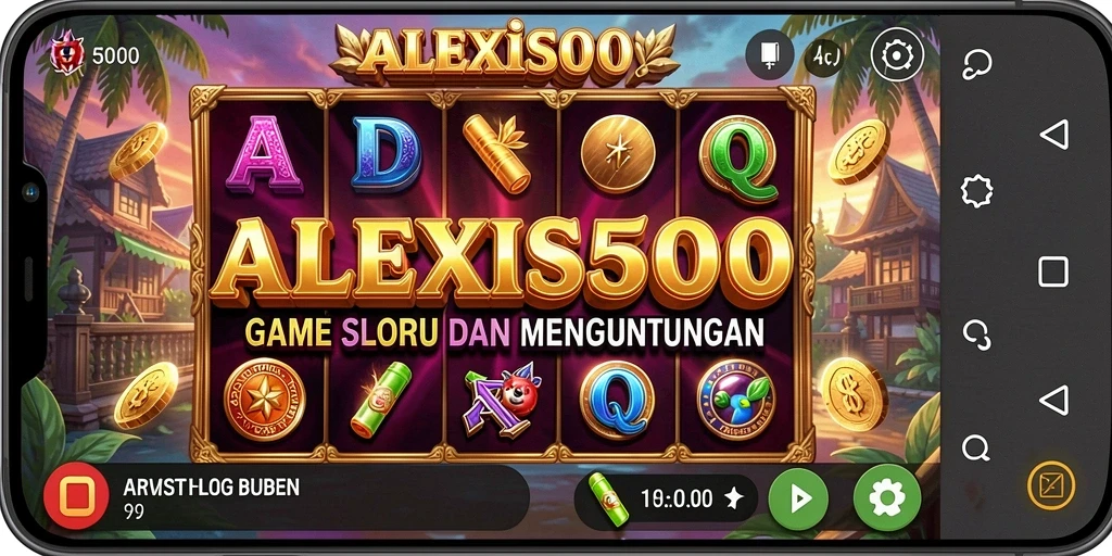 Tampilan menarik ALEXIS500 saat gameplay Slot berlangsung.