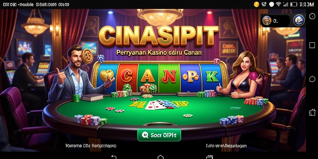 Tampilan gameplay menarik dari CINASIPIT yang mempesona.