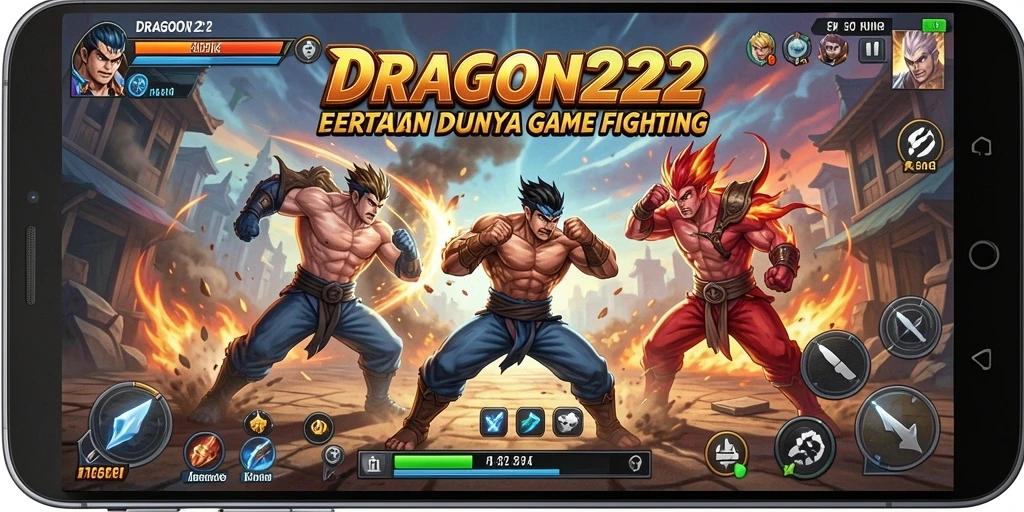 Tampilan dinamis dari pertarungan seru dalam DRAGON222.