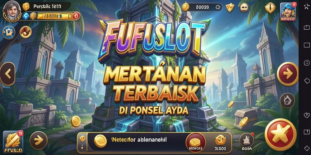 Gameplay FUFUSLOT menampilkan pertahanan menara yang menegangkan dan seru.