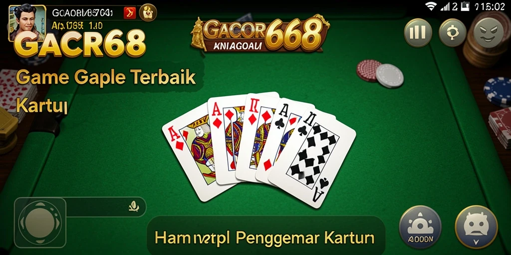 Tampilan gameplay menarik dalam GACOR668 yang menunjukkan serunya permainan Gaple.