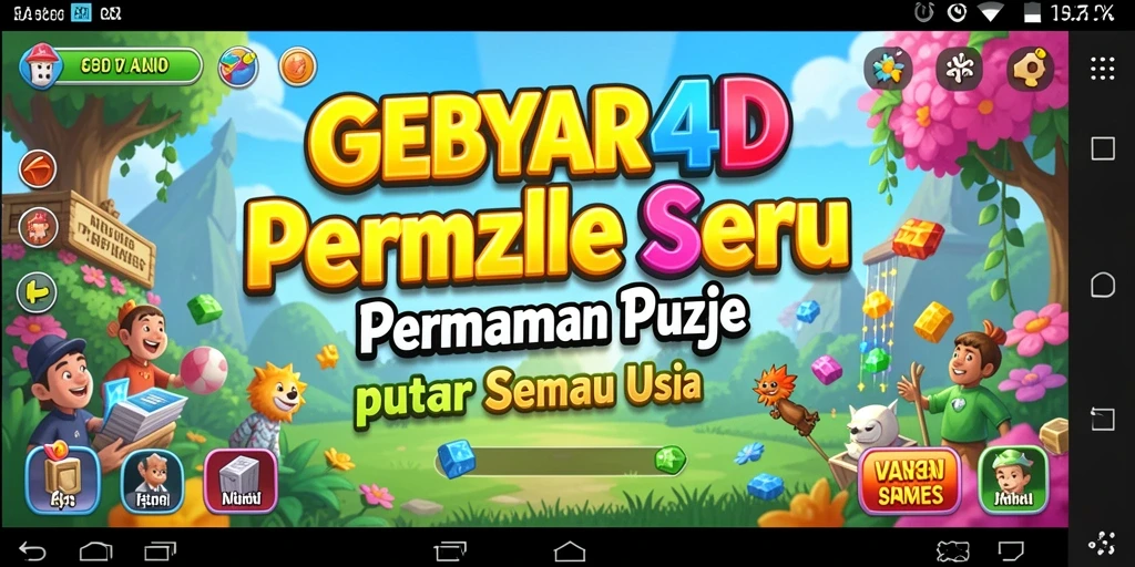 Screenshot gameplay GEBYAR4D dengan tantangan Puzzle yang menarik.