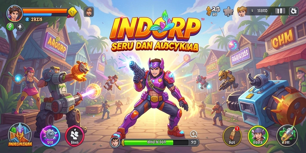 Gambar tampilan gameplay menarik dari INDORP yang penuh aksi.
