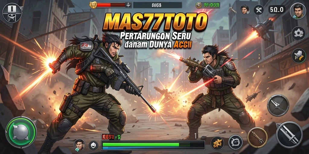 Tangkapan layar menunjukkan aksi seru dalam pertarungan di MAS77TOTO.