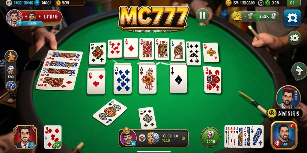 Screenshot gameplay MC777 menunjukkan suasana kompetitif yang seru.