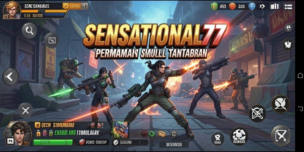 Tampilan menarik gameplay SENSATIONAL77 dengan berbagai skenario simulasi.