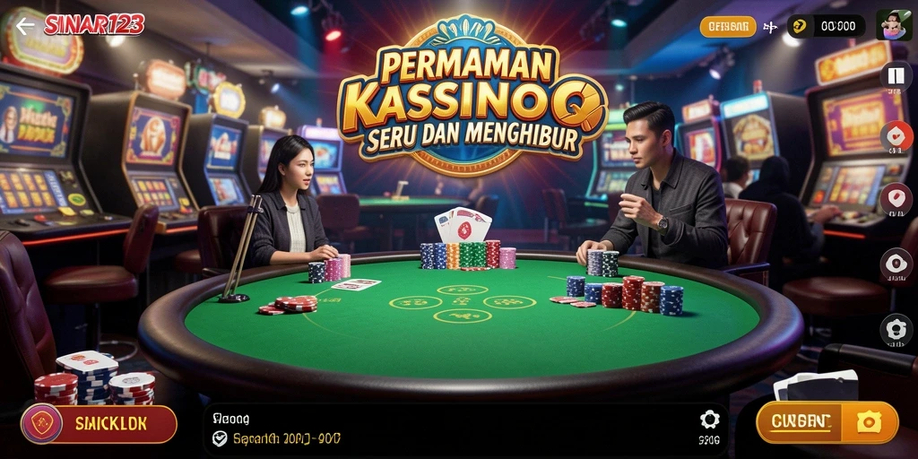 Tampilan gameplay SINAR123 yang menarik saat permainan kasino.