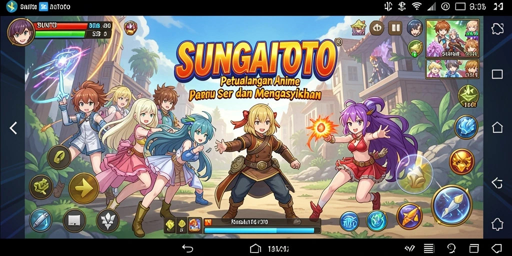 Gameplay SUNGAITOTO yang menakjubkan dengan karakter anime yang dinamis.