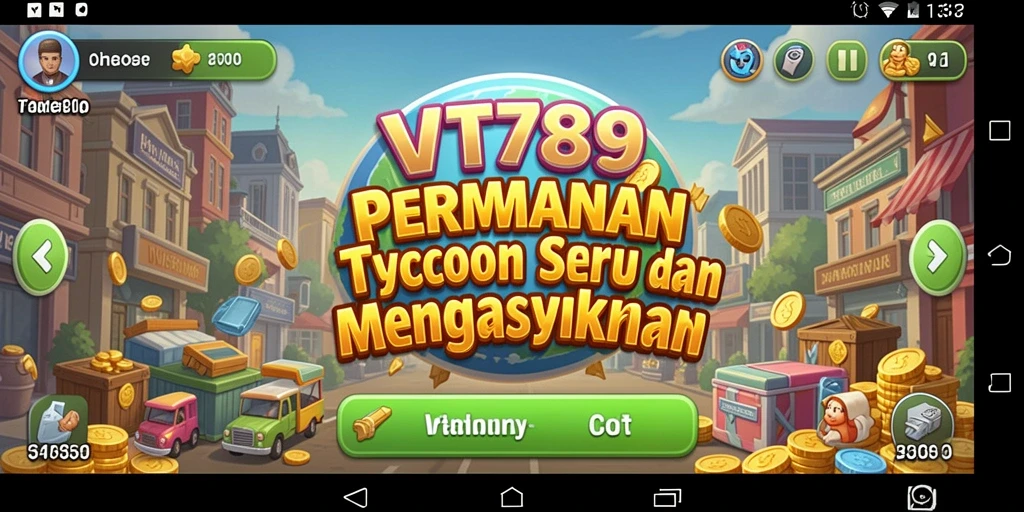 Gameplay VT789 yang seru dan mengasyikkan dalam membangun kerajaan bisnis.